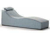 Шезлонг-лежак дизайнерский Grattoni Breeze алюминий, ткань sunbrella белый, синий Фото 1