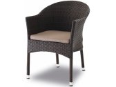 Кресло плетеное Grattoni GS 912 алюминий, искусственный ротанг, ткань коричневый, бежевый Фото 1