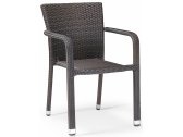 Кресло плетеное Grattoni GS 918 алюминий, искусственный ротанг коричневый Фото 1