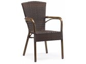 Кресло плетеное Grattoni GS 958 алюминий, искусственный ротанг дерево, коричневый Фото 1