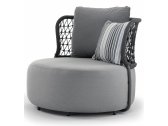 Комплект мягкой мебели Grattoni Ibiza алюминий, роуп, акрил черный, темно-серый Фото 3