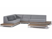 Комплект модульной мягкой мебели Grattoni Ivory алюминий, тик, ткань sunbrella белый, светло-серый Фото 1