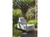 Кресло дизайнерское мягкое Fast BigFoot алюминий, ткань белый Фото 10