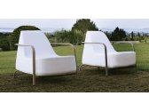 Кресло дизайнерское мягкое Fast BigFoot алюминий, ткань белый Фото 12