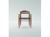 Кресло деревянное с обивкой Billiani Vincent V.G. бук, ремни Фото 6