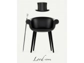 Кресло дизайнерское с обивкой Magis Cyborg Lord поликарбонат, пенополиуретан, ткань серый, черный Фото 6