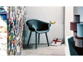 Кресло дизайнерское с обивкой Magis Cyborg Lord поликарбонат, пенополиуретан, ткань серый, черный Фото 4