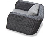 Кресло плетеное с подушками JOYGARDEN Stockholm алюминий, искусственный ротанг черный Фото 1