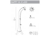 Душ солнечный Arkema Happy XL H 420 полиэтилен высокой плотности Фото 2