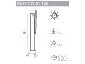 Душ солнечный для ног Arkema Jolly Go JG 140 алюминий Фото 2
