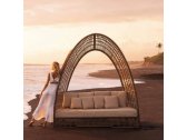 Лаунж-диван плетеный Skyline Design Surabaya алюминий, искусственный ротанг, sunbrella белый, бежевый Фото 12