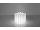 Стол-пуф пластиковый журнальный светящийся SLIDE Gear Lighting полиэтилен белый Фото 4