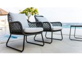 Кресло плетеное с подушками Skyline Design Moma алюминий, полипропилен, sunbrella черный, антрацит, бежевый Фото 7