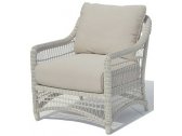 Кресло плетеное с подушками Skyline Design Arena алюминий, искусственный ротанг, sunbrella белый, бежевый Фото 1