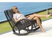 Кресло-качалка плетеное с подушками Skyline Design Taurus алюминий, искусственный ротанг, sunbrella черный, бежевый Фото 8