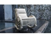 Кресло-качалка плетеное с подушками Skyline Design Taurus алюминий, искусственный ротанг, sunbrella белый, бежевый Фото 9