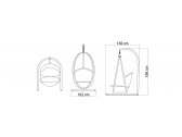 Кресло подвесное плетеное с подушками Skyline Design Heri алюминий, искусственный ротанг, sunbrella черный, бежевый Фото 5