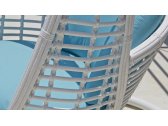 Кресло подвесное плетеное с подушками Skyline Design Heri алюминий, искусственный ротанг, sunbrella белый, бежевый Фото 7