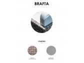 Модуль плетеный угловой левый  с подушками Skyline Design Brafta алюминий, искусственный ротанг, sunbrella белый, бежевый Фото 2