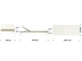 Шезлонг-лежак плетеный с матрасом Skyline Design Brafta алюминий, искусственный ротанг, sunbrella белый, бежевый Фото 5