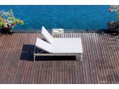 Шезлонг-лежак двойной плетеный с матрасом Skyline Design Brafta алюминий, искусственный ротанг, sunbrella белый, бежевый Фото 10