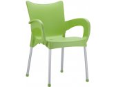 Кресло пластиковое Siesta Contract Romeo алюминий, полипропилен светло-зеленый Фото 1