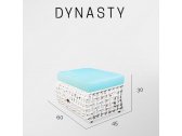 Банкетка плетеная с подушкой Skyline Design Dynasty алюминий, искусственный ротанг, sunbrella серый, бежевый Фото 4
