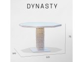 Стол плетеный со стеклом Skyline Design Dynasty алюминий, искусственный ротанг, закаленное стекло серый Фото 3