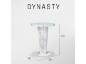 Стол плетеный барный со стеклом Skyline Design Dynasty алюминий, искусственный ротанг, закаленное стекло белый Фото 3