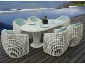 Комплект плетеной мебели Skyline Design Dynasty алюминий, искусственный ротанг, sunbrella белый, бежевый Фото 1
