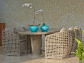 Комплект плетеной мебели Skyline Design Dynasty алюминий, искусственный ротанг, sunbrella серый, бежевый Фото 1