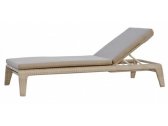 Шезлонг-лежак плетеный с матрасом Skyline Design Journey алюминий, искусственный ротанг, sunbrella бежевый Фото 1