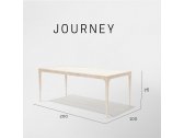 Стол плетеный со стеклом Skyline Design Journey алюминий, искусственный ротанг, закаленное стекло бежевый Фото 3