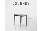 Стол плетеный со стеклом барный Skyline Design Journey алюминий, искусственный ротанг, закаленное стекло бежевый Фото 3
