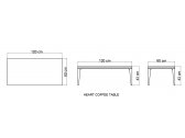 Столик плетеный со стеклом журнальный Skyline Design Heart алюминий, искусственный ротанг, закаленное стекло бежевый Фото 4