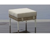 Банкетка плетеная с подушкой Skyline Design Heart алюминий, искусственный ротанг, sunbrella бежевый Фото 10