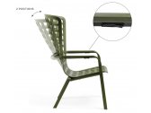 Лаунж-кресло пластиковое Nardi Folio стеклопластик агава Фото 4