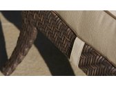Банкетка плетеная с подушкой Skyline Design Madison алюминий, искусственный ротанг, sunbrella мокка, бежевый Фото 9