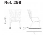 Комплект полозьев для кресла-качалки Nardi Kit Folio Rocking стеклопластик белый Фото 2