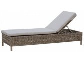 Лежак плетеный с матрасом Skyline Design Cielo алюминий, искусственный ротанг, sunbrella бежевый Фото 1