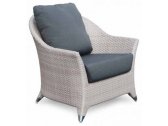 Кресло плетеное с подушками Skyline Design Malta алюминий, искусственный ротанг, sunbrella белый, бежевый Фото 1
