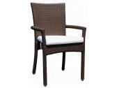 Кресло плетеное с подушкой Skyline Design Ria алюминий, искусственный ротанг, sunbrella мокка, бежевый Фото 1