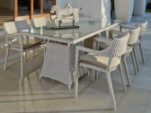 Комплект плетеной мебели Skyline Design Calderan алюминий, искусственный ротанг, sunbrella белый, бежевый Фото 1
