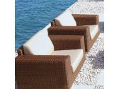 Кресло плетеное с подушками Skyline Design Cuatro алюминий, искусственный ротанг, sunbrella бронзовый, бежевый Фото 8