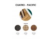 Банкетка плетеная с подушкой Skyline Design Cuatro алюминий, искусственный ротанг, sunbrella бронзовый Фото 2