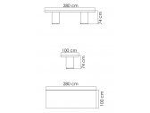 Стол плетеный со стеклом Skyline Design Pacific алюминий, искусственный ротанг, закаленное стекло бронзовый Фото 3