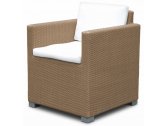 Кресло плетеное с подушками Skyline Design Pacific алюминий, искусственный ротанг, sunbrella арабика, бежевый Фото 1