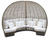 Лаунж-диван плетеный Skyline Design Sunday алюминий, искусственный ротанг серый, бежевый Фото 1