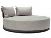 Лаунж-диван плетеный с подушками Skyline Design Windsor алюминий, искусственный ротанг, sunbrella серебряный орех, бежевый Фото 1