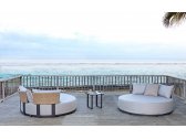 Лаунж-диван плетеный с подушками Skyline Design Windsor алюминий, искусственный ротанг, sunbrella серебряный орех, бежевый Фото 7